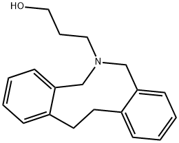 5,7,12,13-Tetrahydro-6H-dibenz[c,g]azonine-6-propan-1-ol Struktur