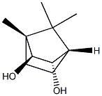 (1β)-4α,7,7-Trimethylbicyclo[2.2.1]heptane-2β,3α-diol Struktur