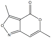 4H-Pyrano[4,3-c]isoxazol-4-one,3,6-dimethyl-(8CI) Struktur