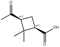 (1S,3R)-3-acetyl-2,2-dimethylcyclobutanecarboxylic acid(WX192132) Struktur