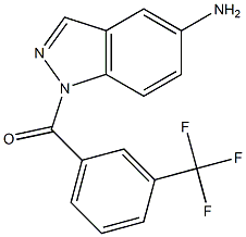 1-(α,α,α-Trifluoro-m-toluoyl)-1H-indazol-5-amine Struktur