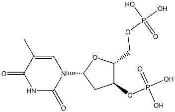 thymidine 3',5'-diphosphate Struktur