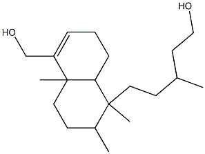 1,2,3,4,4a,7,8,8a-Octahydro-5-(hydroxymethyl)-γ,1,2,4a-tetramethyl-1-naphthalene-1-pentanol Struktur