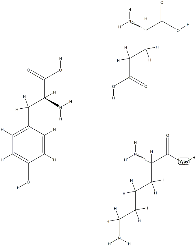 glutamic acid-lysine-tyrosine terpolymer Struktur