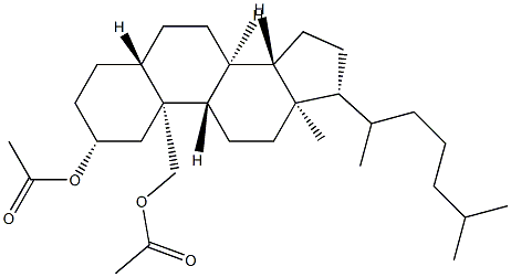 5α-Cholestane-2α,19-diol diacetate Struktur