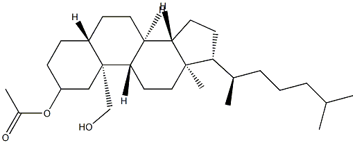 5α-Cholestane-2α,19-diol 2-acetate Struktur