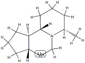 5H-Cyclopenta[e]pyrido[1,2-c][1,3]oxazine,decahydro-7-methyl-,(3a-alpha-,7-bta-,10a-alpha-,10b-bta-)-(9CI) Struktur