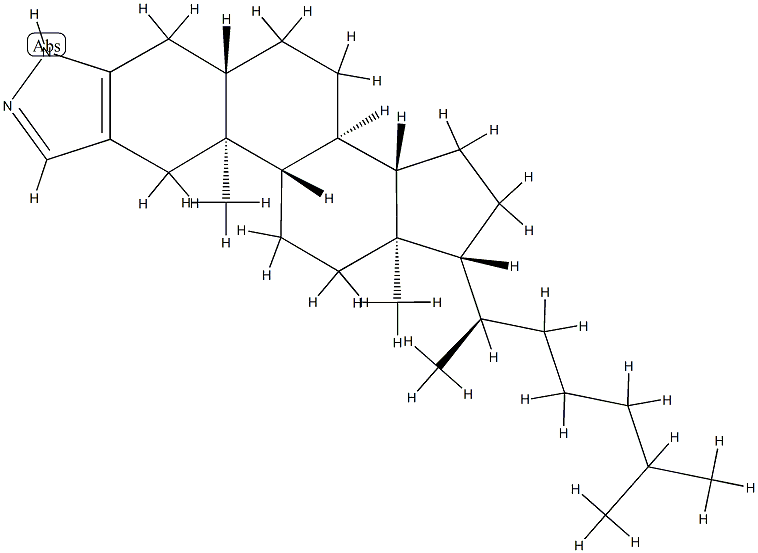 2'H-5α-Cholest-2-eno[3,2-c]pyrazole Struktur