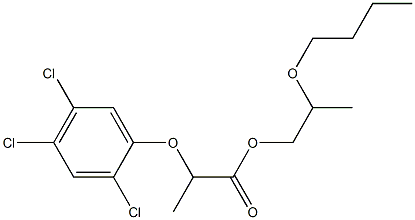 2-(2,4,5-Trichlorophenyl)propionic acid 1(or 2)butoxypropyl Struktur