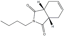 N-Butyl-4-cyclohexene-1α,2α-dicarbimide Struktur