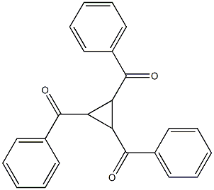 1β,2β,3α-Tribenzoylcyclopropane Struktur