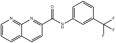 1,8-Naphthyridine-2-carboxamide,N-[3-(trifluoromethyl)phenyl]-(9CI) Struktur