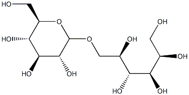 1-o-α-D-Glucopyranosyl-D-mannitol Struktur