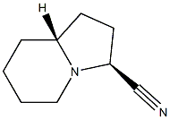 3-Indolizinecarbonitrile,octahydro-,(3R,8aS)-rel-(9CI) Struktur