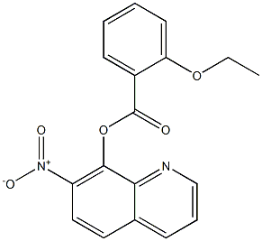 7-Nitro-8-quinolinyl=o-ethoxybenzoate Struktur