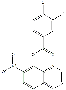 7-Nitro-8-quinolyl=3,4-dichlorobenzoate Struktur