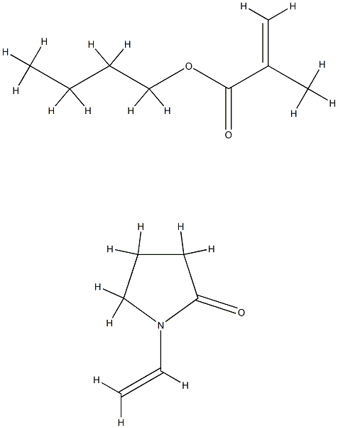 butyl methacrylate-vinylpyrrolidone copolymer Struktur