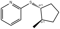 Pyridine,2-[[(1R,2R)-2-methylcyclopentyl]thio]-,rel-(9CI) Struktur