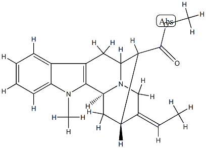 1-Methylsarpagane-17-oic acid methyl ester Struktur