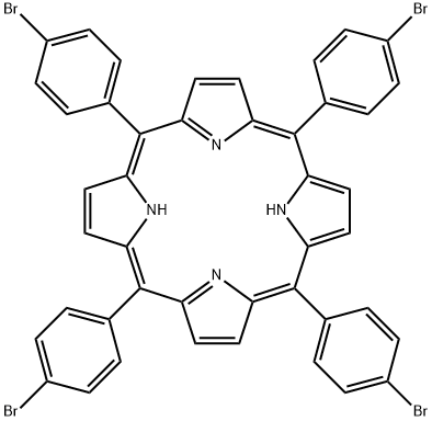 meso-Tetra (p-bromophenyl) porphine Struktur