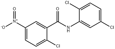 2-chloro-N-(2,5-dichlorophenyl)-5-nitrobenzamide Struktur