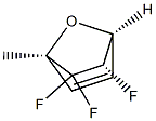 7-Oxabicyclo[2.2.1]hept-2-ene,5,6,6-trifluoro-1-methyl-,(1R,4S,5S)-rel-(9CI) Struktur