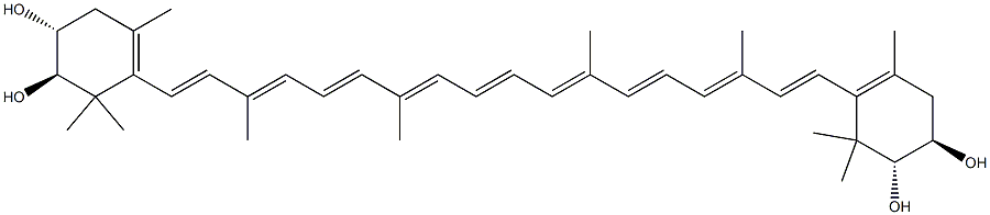 (2R,2'R,3R,3'R)-β,β-Carotene-2,2',3,3'-tetrol Struktur