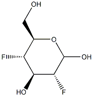 2,4-Dideoxy-2,4-difluoro-D-glucopyranose Struktur