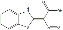 2-Benzothiazoleglyoxylicacid,alpha-oxime,(E)-(8CI) Struktur