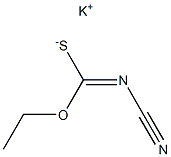 Cyanoimidothiocarbonic acid O-ethyl S-potassium salt Struktur