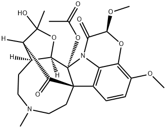 19-Hydroxy-11-methoxydichotine (neutral)2-acetate Struktur