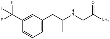 2-[[α-Methyl-m-(trifluoromethyl)phenethyl]amino]acetamide Struktur