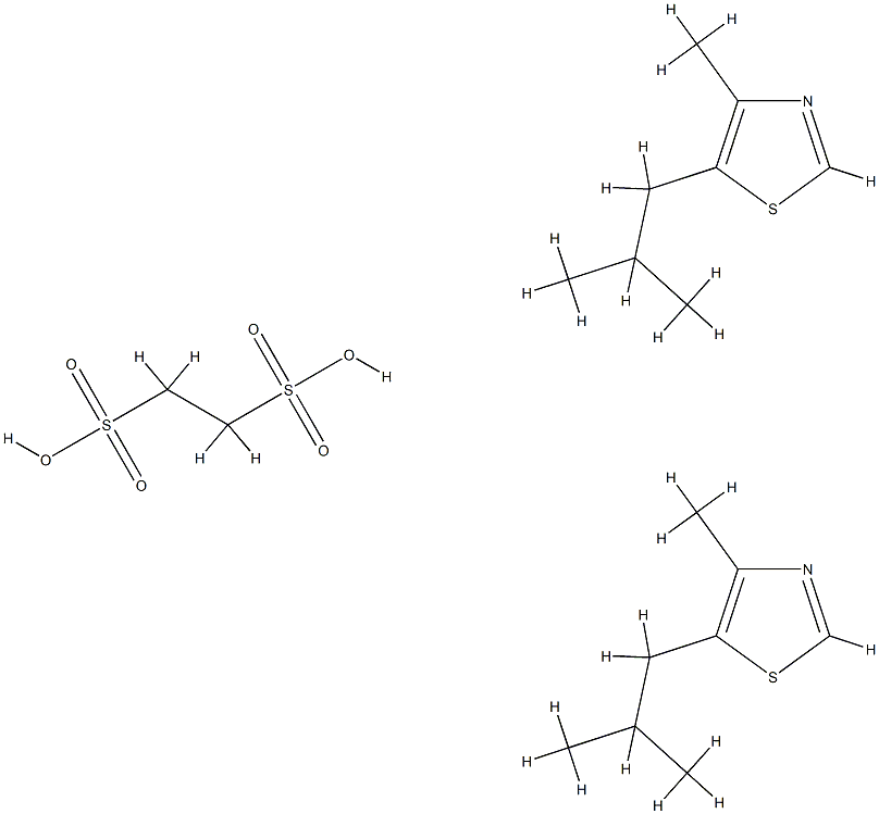 1,2-Ethanedisulfonic acid, compd. with 5-isobutyl-4-methylthiazole (1: 2) Struktur