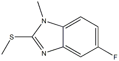 Benzimidazole,5-fluoro-1-methyl-2-(methylthio)-(7CI,8CI) Struktur