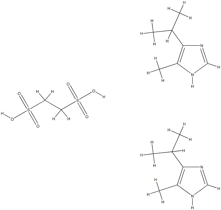 ethane-1,2-disulfonic acid, 4-methyl-5-propan-2-yl-3H-imidazole Struktur