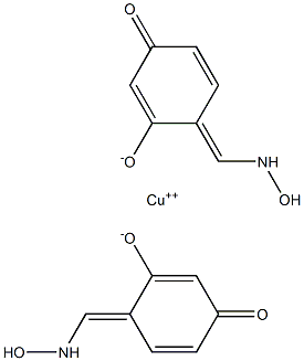 bis(resorcylaldoximato)copper(II) Struktur