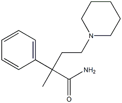 α-Methyl-α-phenyl-1-piperidinebutyramide Struktur