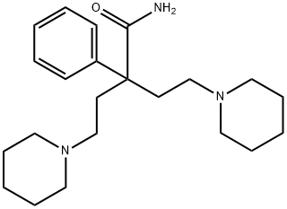 α-Phenyl-α-(2-piperidinoethyl)-1-piperidinebutyramide Struktur