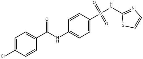 4-chloro-N-{4-[(1,3-thiazol-2-ylamino)sulfonyl]phenyl}benzamide Struktur