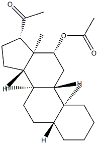 12β-Acetyloxy-5α-pregnan-20-one Struktur