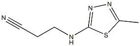 Propanenitrile,3-[(5-methyl-1,3,4-thiadiazol-2-yl)amino]-(9CI) Struktur