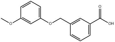 3-(3-methoxyphenoxymethyl)benzoic acid Struktur