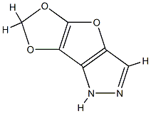 1H-[1,3]Dioxolo[4,5]furo[3,2-c]pyrazole  (8CI,9CI) Struktur