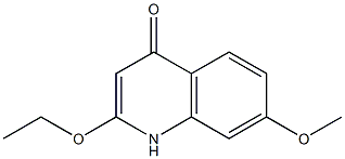 4-Quinolinol,2-ethoxy-7-methoxy-(9CI) Struktur