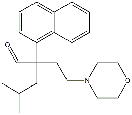 α-Isobutyl-α-(2-morpholinoethyl)-1-naphthaleneacetaldehyde Struktur