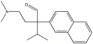 α-[2-(Dimethylamino)ethyl]-α-isopropyl-2-naphthaleneacetaldehyde Struktur