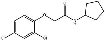 N-cyclopentyl-2-(2,4-dichlorophenoxy)acetamide Struktur