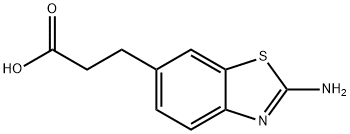 6-Benzothiazolepropanoicacid,2-amino-(9CI) Struktur