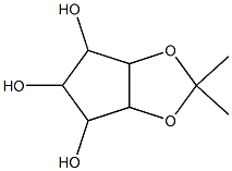 4H-Cyclopenta-1,3-dioxole-4-alpha-,5,6-triol,3a-alpha-,5-alpha-,6-bta-,6a-alpha--tetrahydro-2,2-dimethyl-(8CI) Struktur