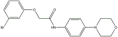 2-(3-bromophenoxy)-N-(4-morpholin-4-ylphenyl)acetamide Struktur